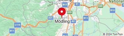 Map of where is modling austria